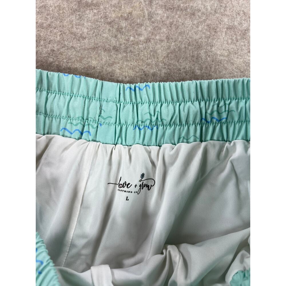 Love and Grow Men's Ocean Wave Swim Shorts Size Large - Picture 3 of 3